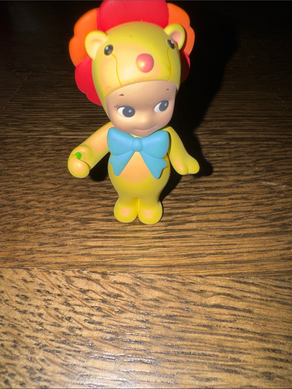 Yellow Lion Costume Doll with Blue Bow Tie